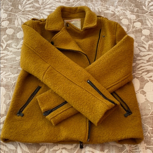 Bomber style boiled wool jacket - Picture 2 of 10